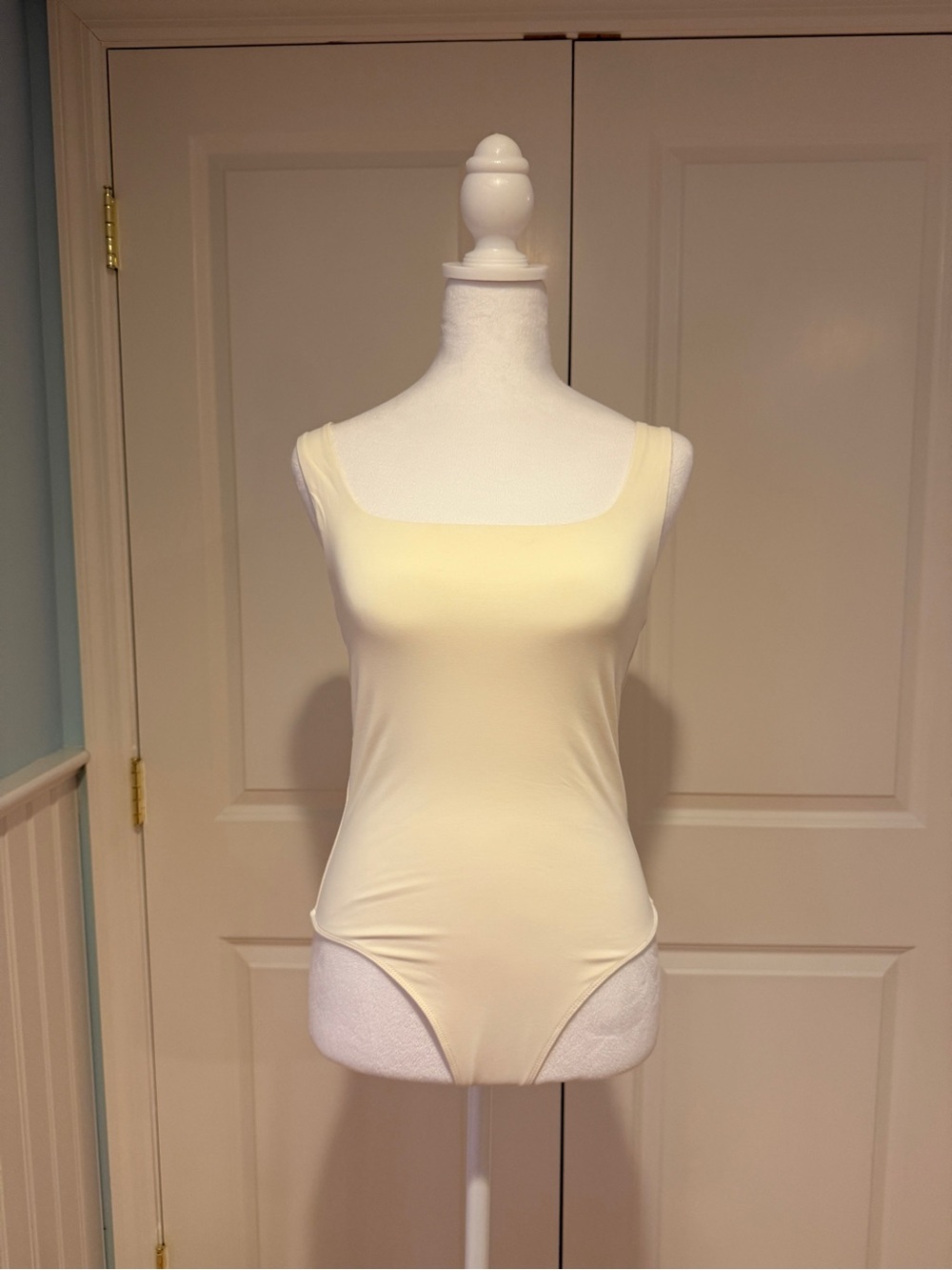 House of Harlow 1960 Ivory Scoop Neck Bodysuit